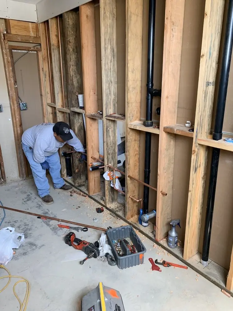 Commercial rough-in plumbing for Commercial Plumbing in Forest Glen